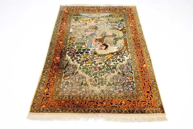 Seidenteppich - Kaschmir Seide 92 x 150 cm Teppichbrücke