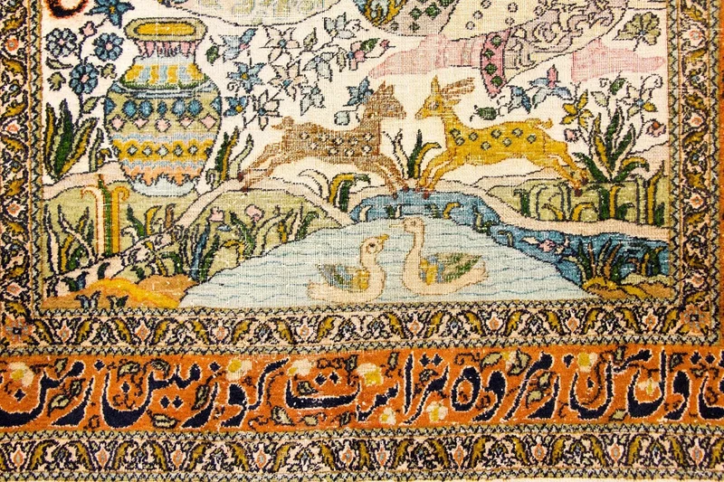 Seidenteppich - Kaschmir Seide 92 x 150 cm Teppichbrücke