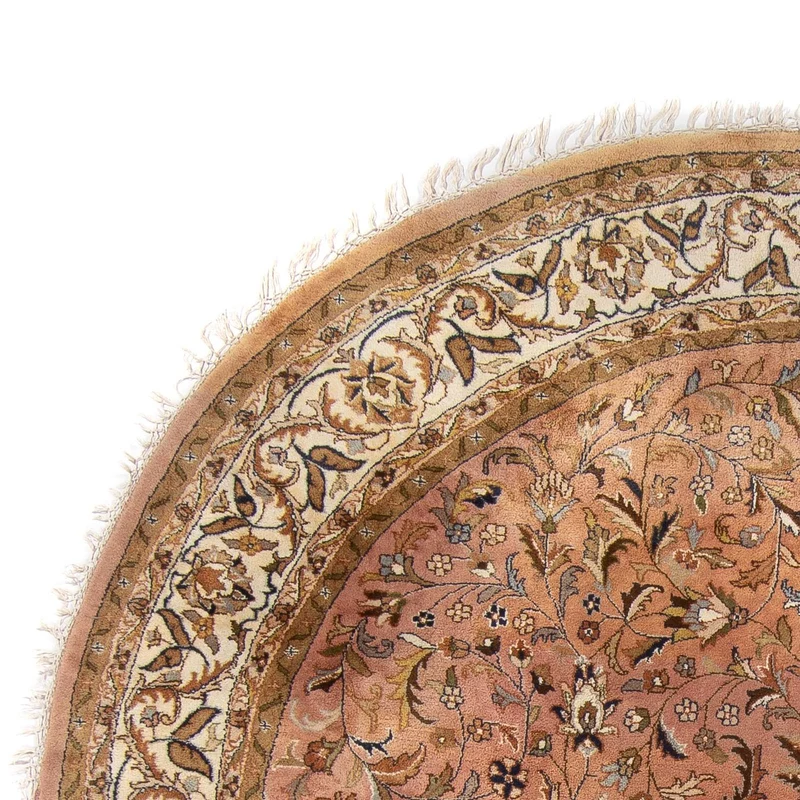 Orientteppich - Indus rund - 245 x 245 cm - lachs