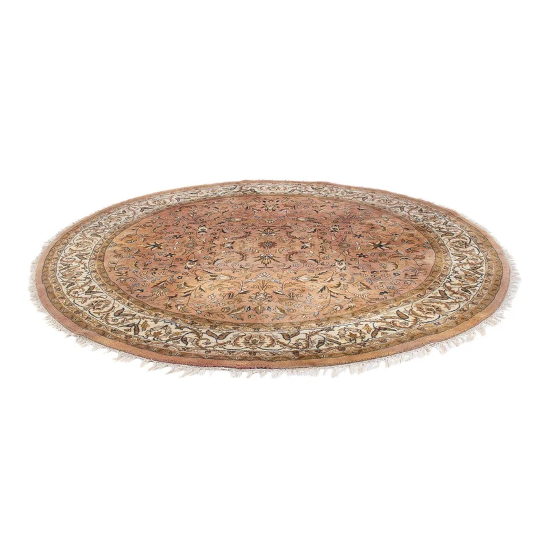 Orientteppich - Indus rund - 245 x 245 cm - lachs