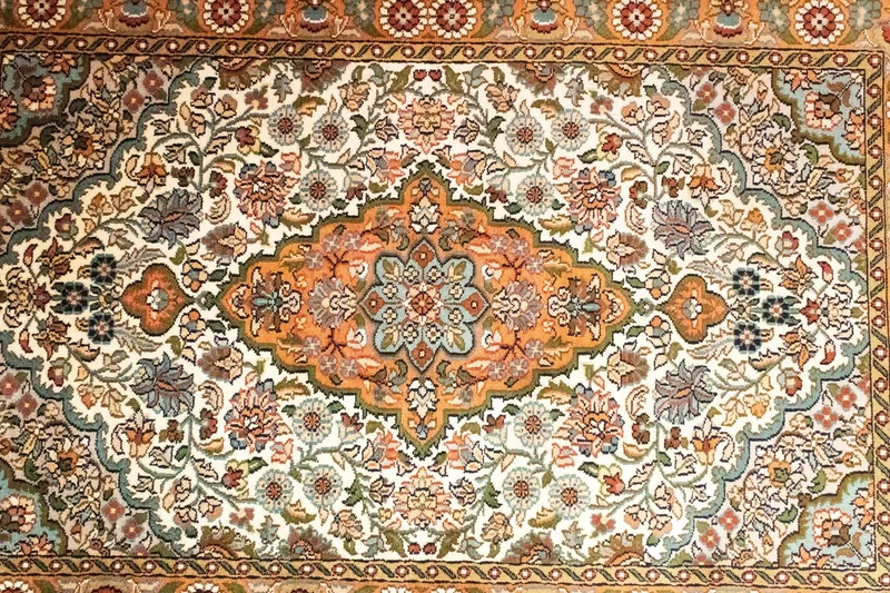 Seidenteppich - Kaschmir Seide 80 x 120 cm Teppichbrücke