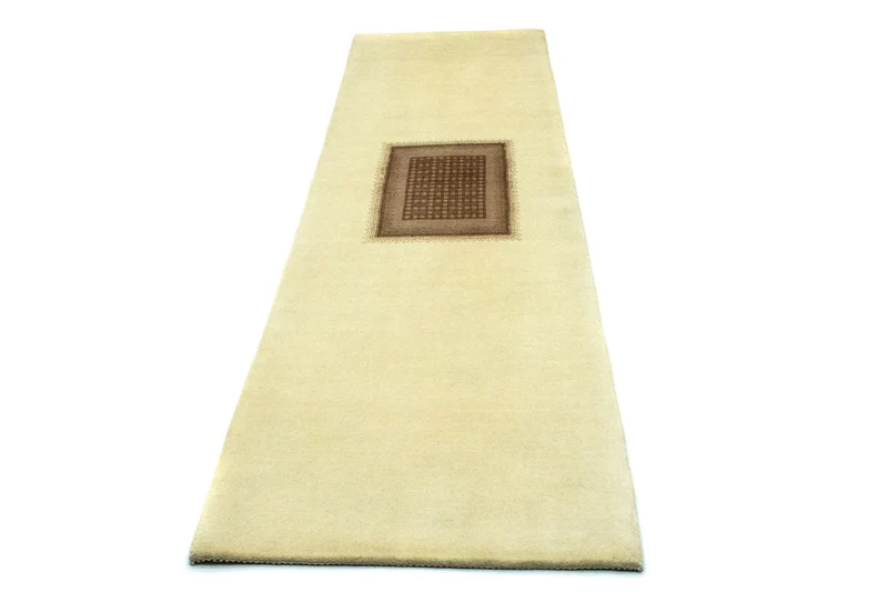 Gabbeh Teppich - Loribaft Perser 70 x 271 cm - beige