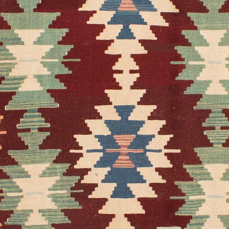 Kelim Teppich - Oriental 190 x 265 cm - dunkelrot