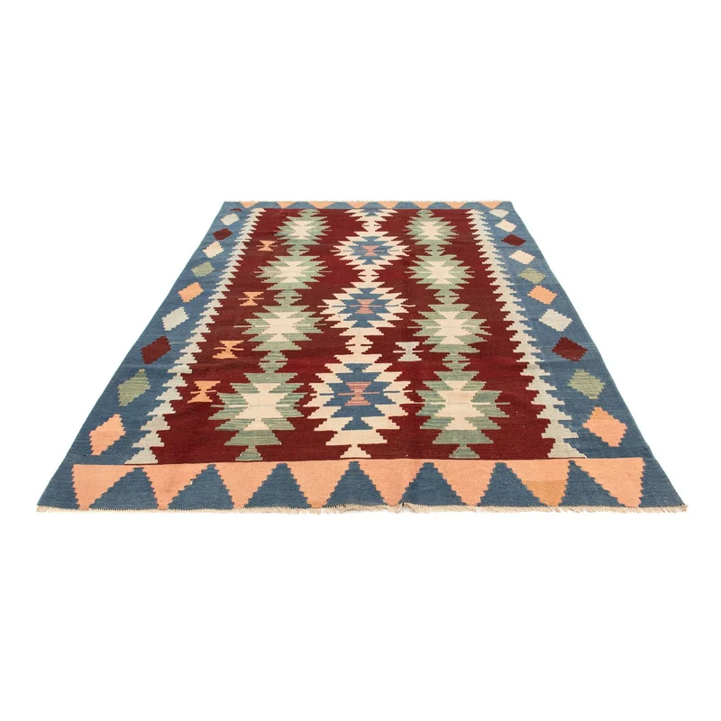 Kelim Teppich - Oriental 190 x 265 cm - dunkelrot