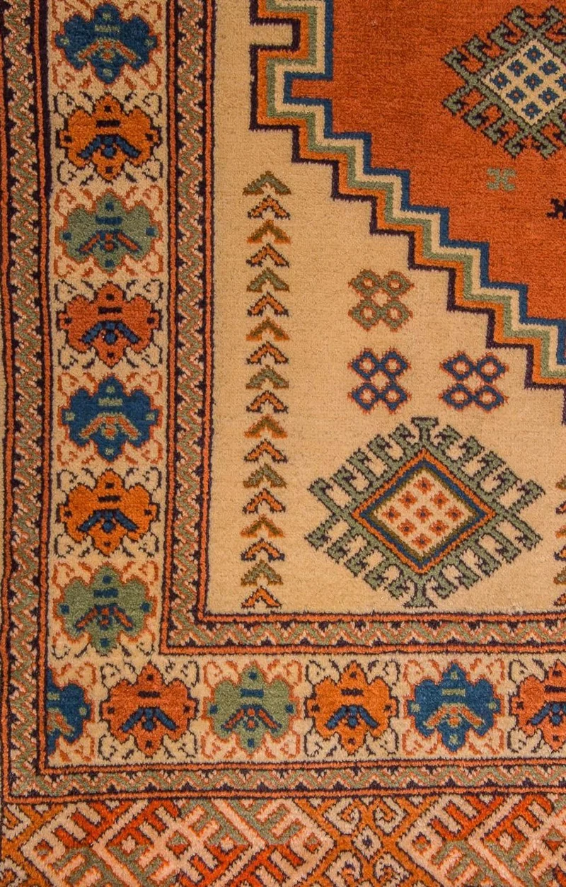 Turkaman Teppich 127 x 184 cm - orange