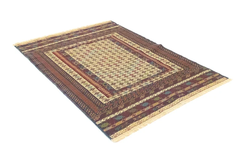 Kelim Teppich - Oriental 126 x 186 cm - beige