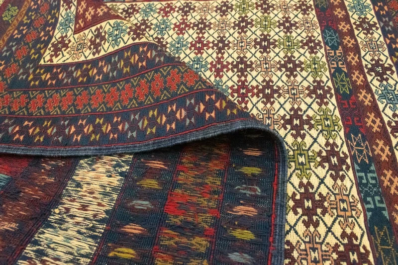 Kelim Teppich - Oriental 126 x 186 cm - beige