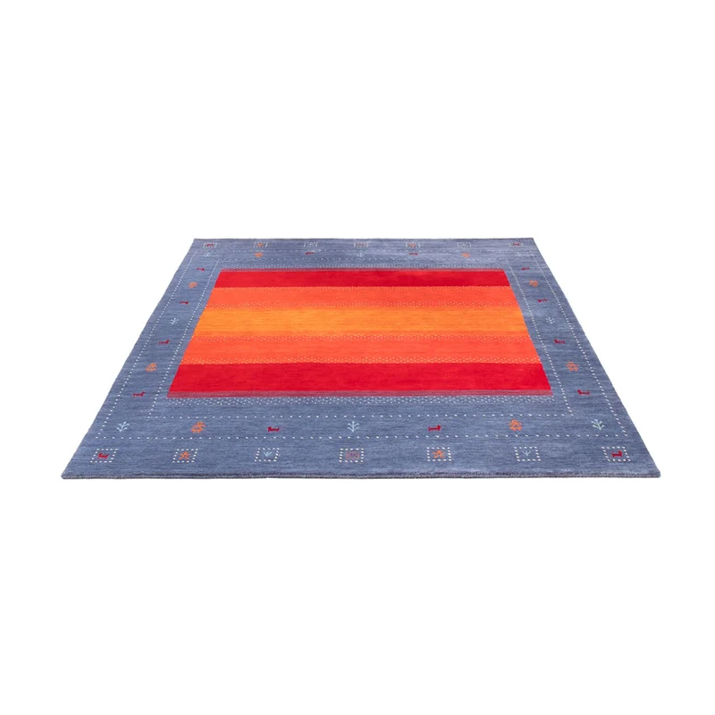 Gabbeh Teppich - Loribaft Softy - 170 x 240 cm - blau