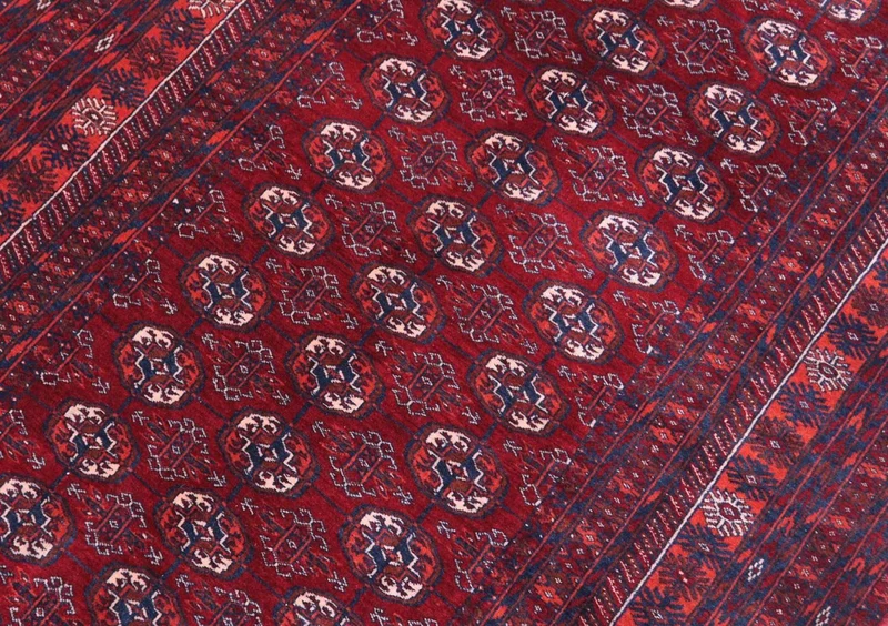 Afghan Teppich 113 x 169 cm - dunkelrot