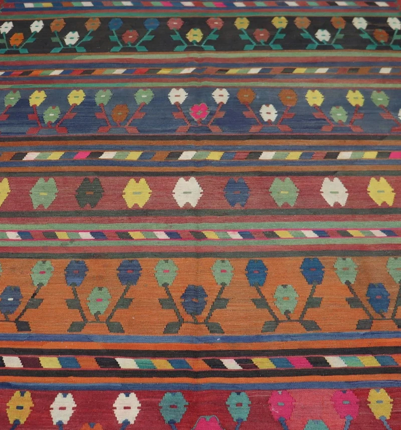 Kelim Teppich - Oriental 174 x 244 cm - mehrfarbig
