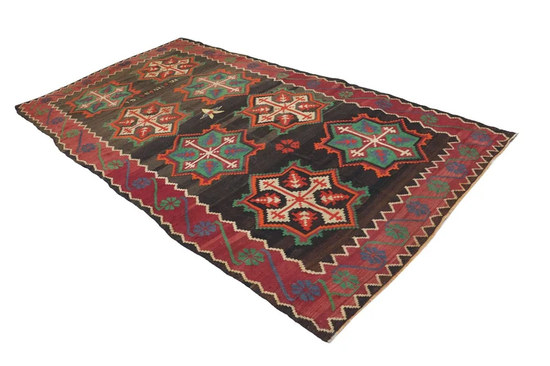 Kelim Teppich - Oriental 158 x 303 cm - blau