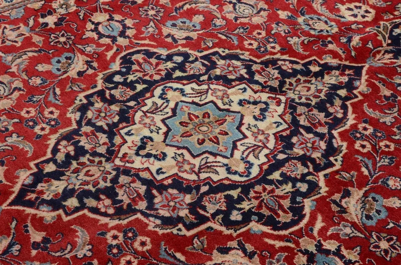 Perserteppich - Keshan 195 x 297 cm - rot