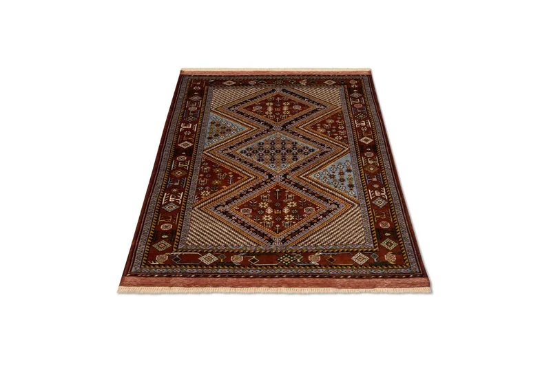 Afghan Teppich 118 x 148 cm - braun