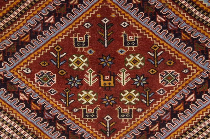 Afghan Teppich 118 x 148 cm - braun