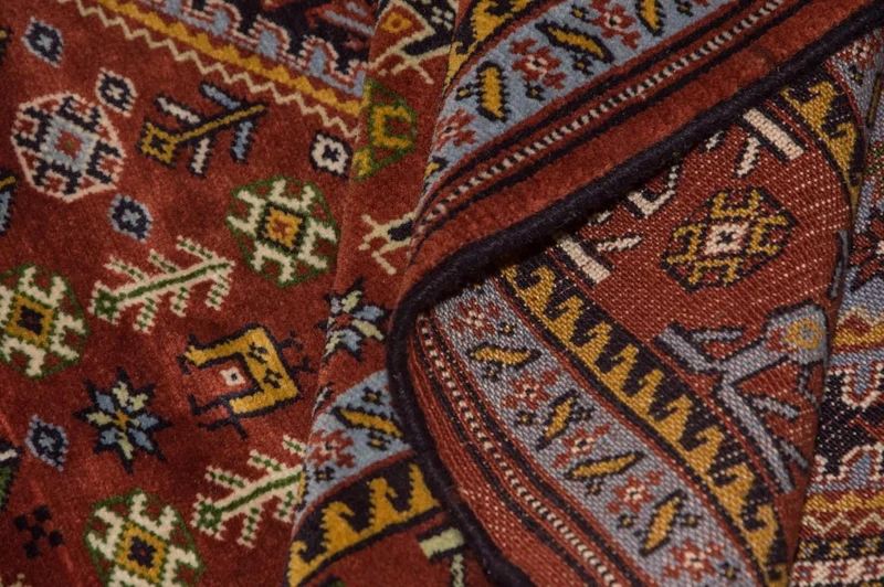 Afghan Teppich 118 x 148 cm - braun