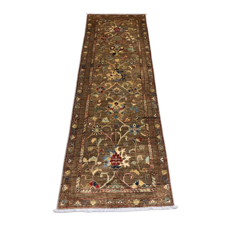 Ziegler Teppich 79 x 242 cm - olivgrün