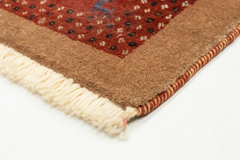 Gabbeh Teppich - Perser 110 x 150 cm - gold