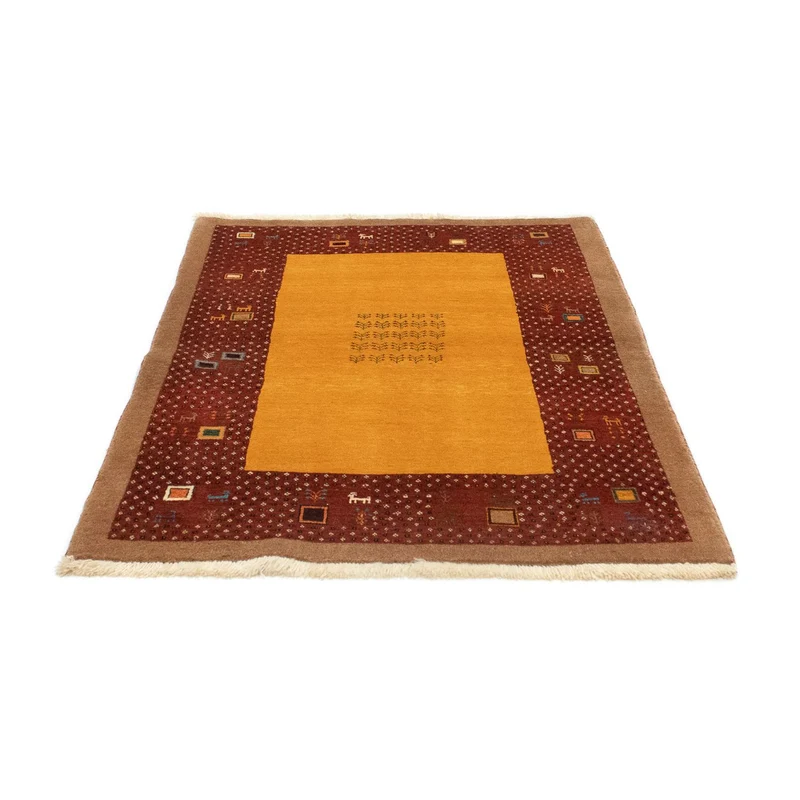 Gabbeh Teppich - Perser 110 x 150 cm - gold