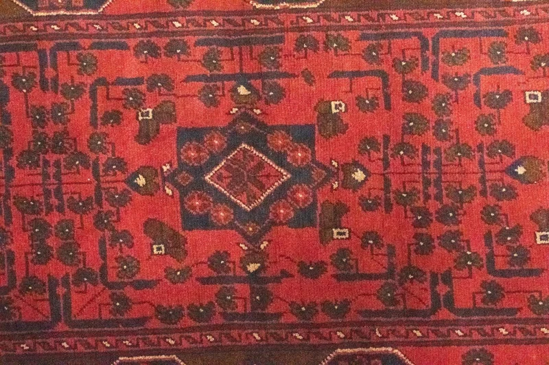 Afghan Teppich - Kunduz 75 x 295 cm - rot