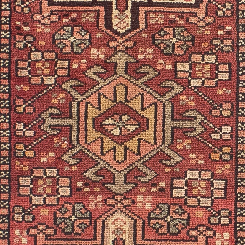Perserteppich - Nomadic 80 x 310 cm - dunkelrot