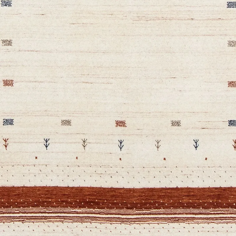 Gabbeh Teppich - Loribaft Indus 146 x 201 cm - beige