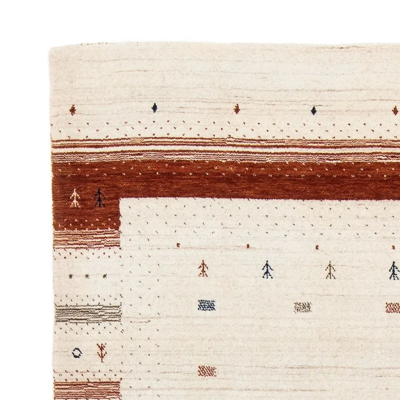 Gabbeh Teppich - Loribaft Indus 146 x 201 cm - beige