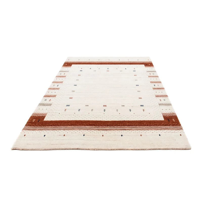 Gabbeh Teppich - Loribaft Indus 146 x 201 cm - beige