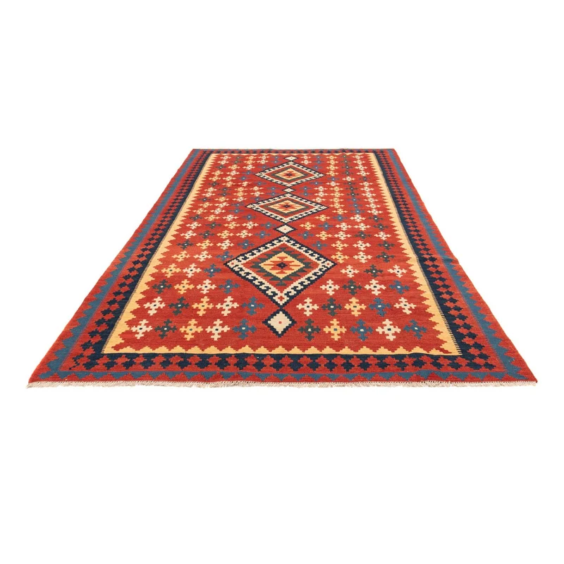 Kelim Teppich - Oriental 199 x 307 cm - rot