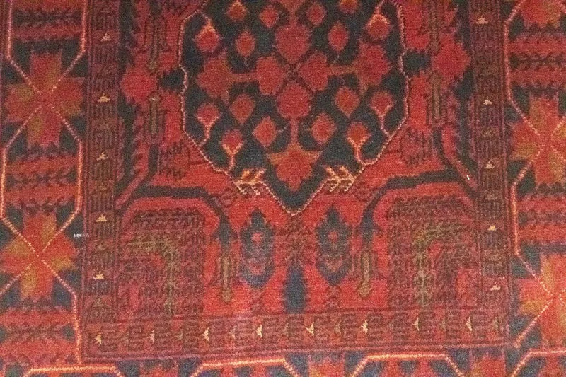 Afghan Teppich - Kunduz 82 x 390 cm - rot