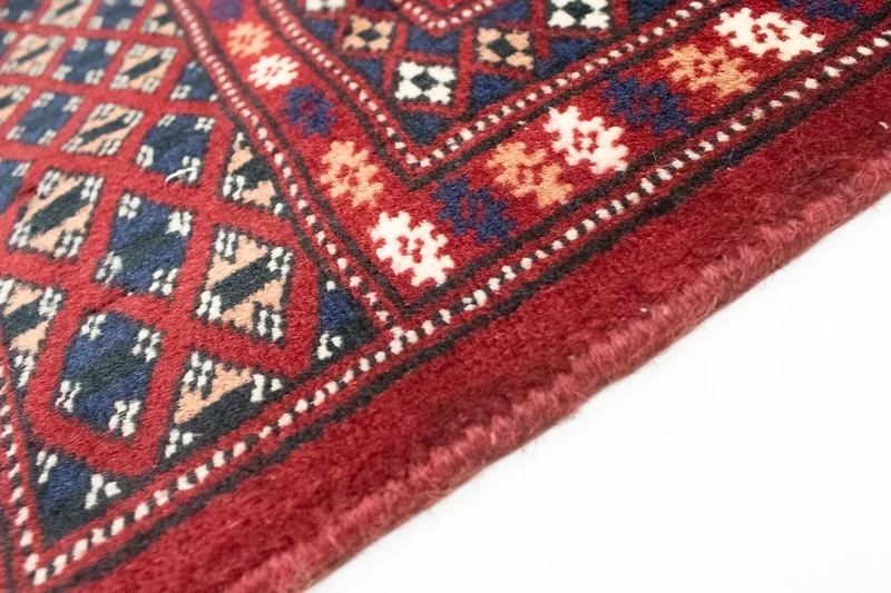 Afghan Teppich - Buchara 125 x 177 cm - rot