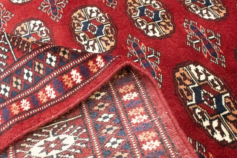 Afghan Teppich - Buchara 125 x 177 cm - rot