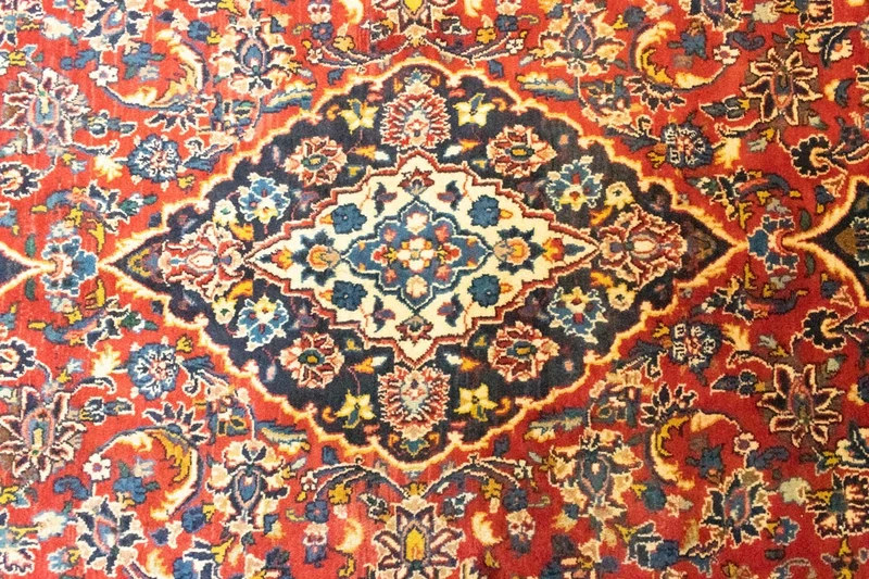 Perserteppich - Keshan 198 x 284 cm - orange