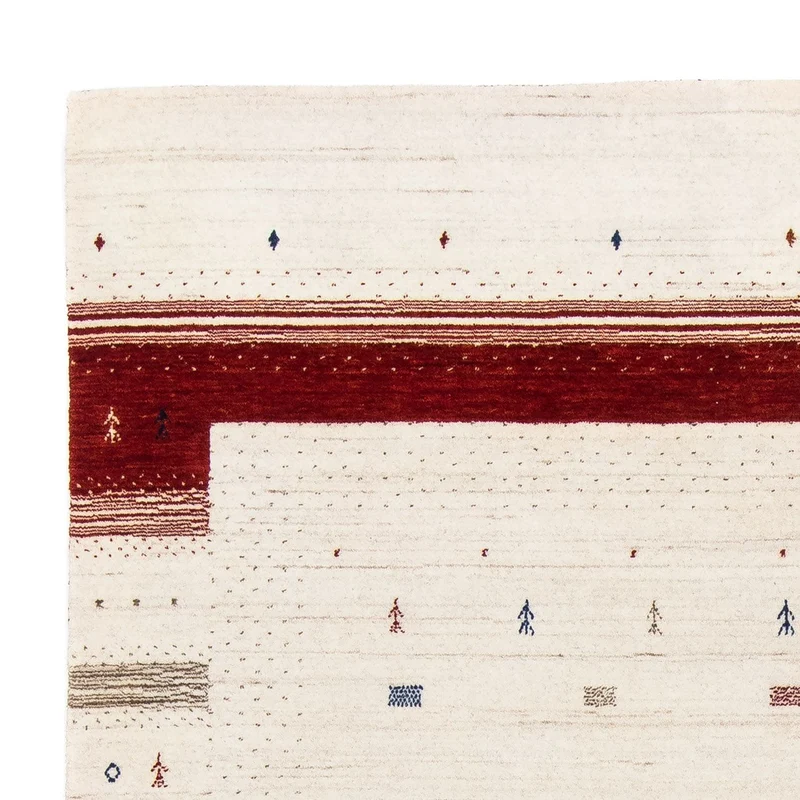 Gabbeh Teppich - Loribaft Indus 170 x 245 cm - beige