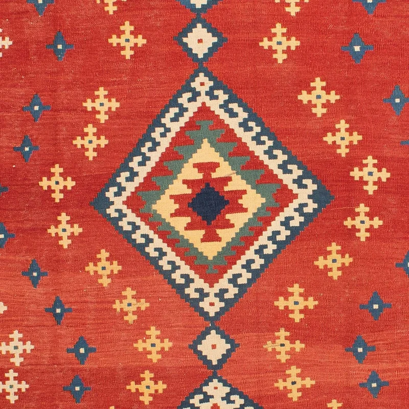Kelim Teppich - Oriental 215 x 271 cm - rot