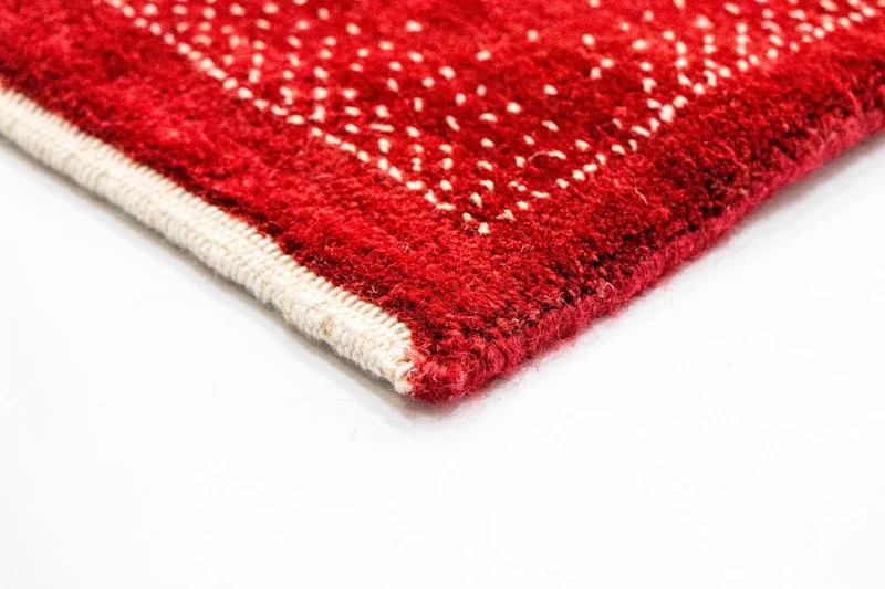 Gabbeh Teppich - Loribaft Indus 200 x 250 cm - rot