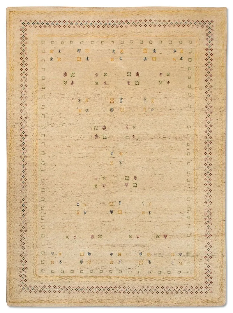 Gabbeh Teppich - Loribaft Indus 200 x 250 cm - beige