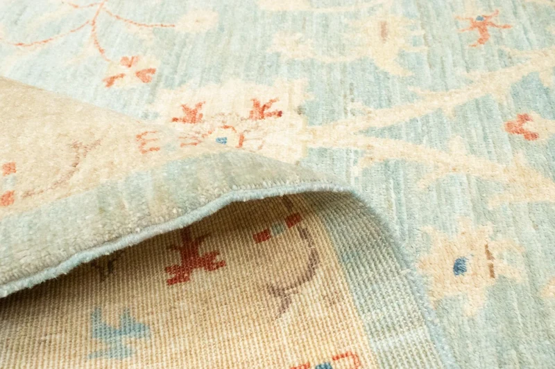 Ziegler Teppich 125 x 186 cm - hellblau