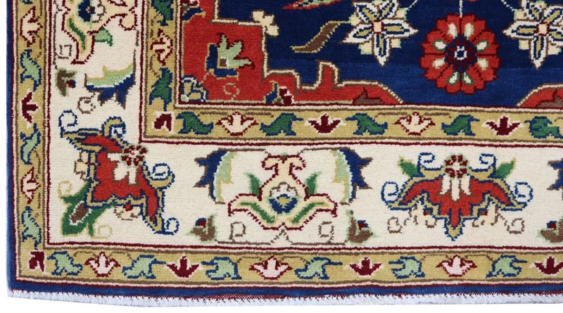 Ziegler Teppich 102 x 152 cm - dunkelblau