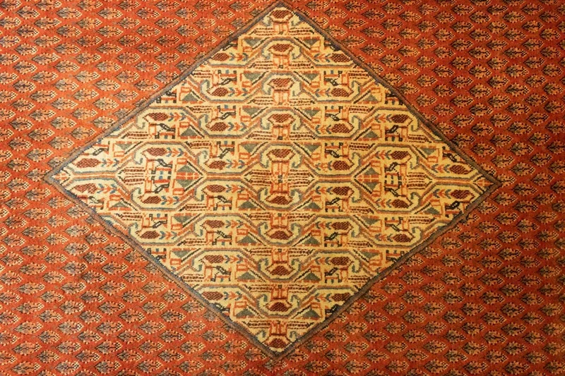 Perserteppich - Mir 206 x 300 cm - orange