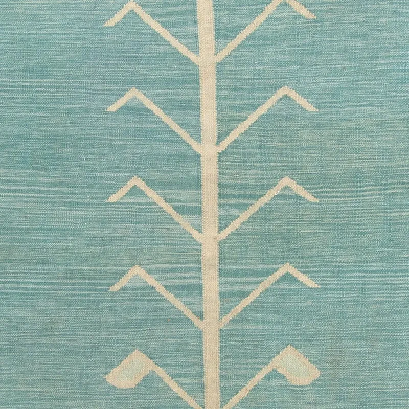 Kelim Teppich - Trendy - 200 x 240 cm - hellblau