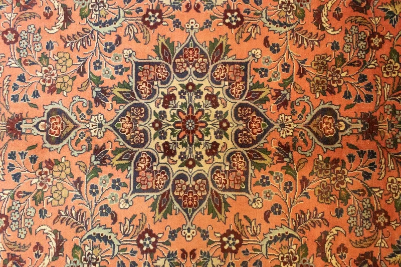 Perserteppich - Nomadic 211 x 291 cm - orange
