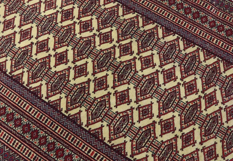 Afghan Teppich 121 x 164 cm - bordeauxrot