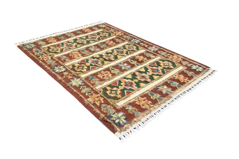 Berber Teppich 158 x 211 cm - rot