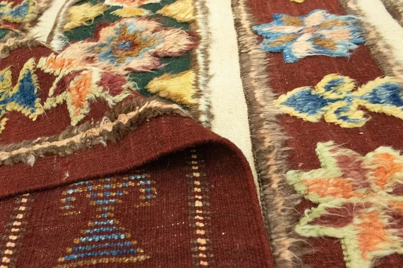 Berber Teppich 158 x 211 cm - rot