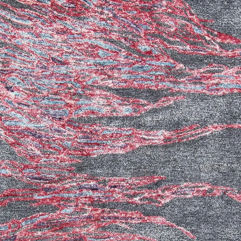 Designer Teppich 140 x 200 cm - grau