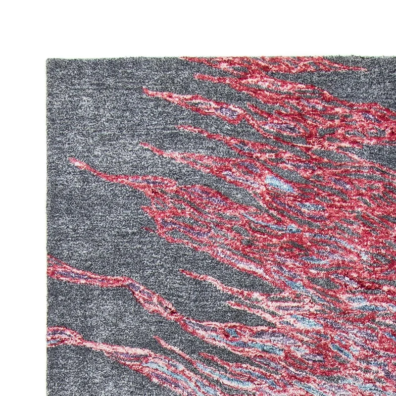 Designer Teppich 140 x 200 cm - grau