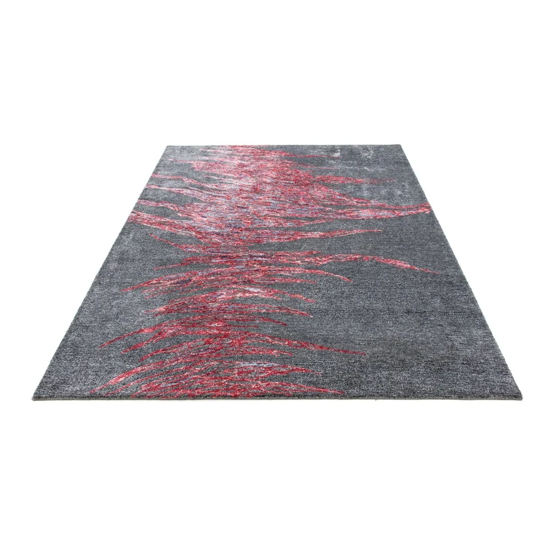 Designer Teppich 140 x 200 cm - grau