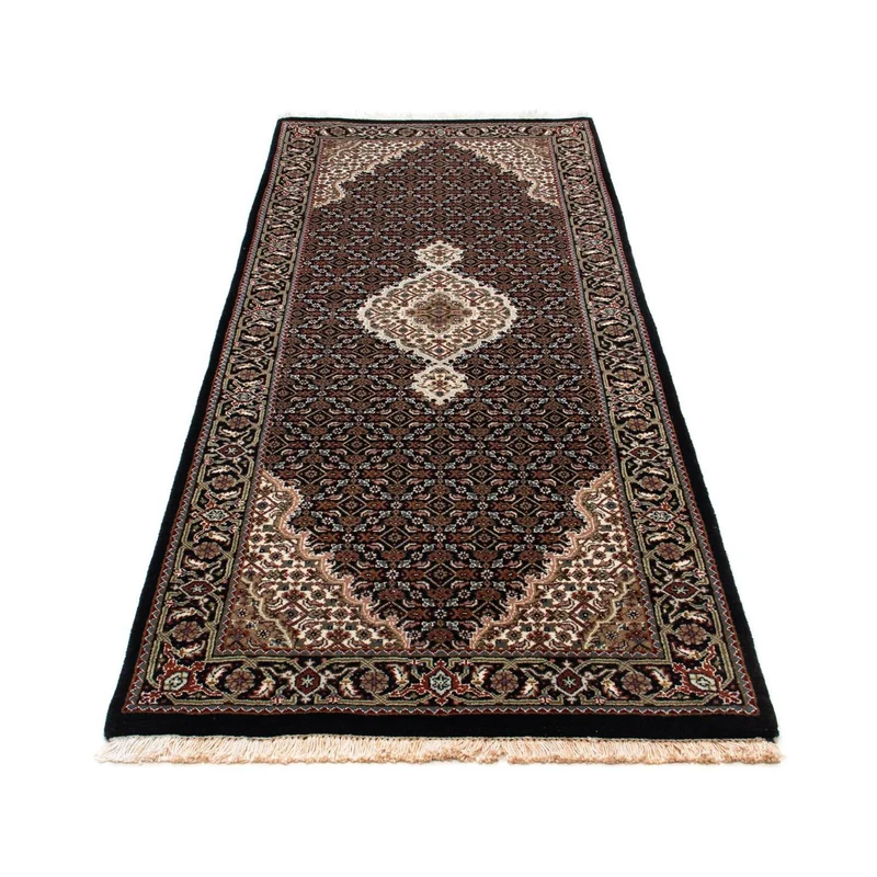 Orientteppich - Täbriz 79 x 195 cm - dunkelblau