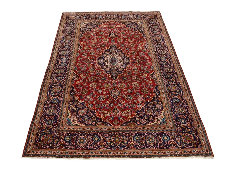 Perserteppich - Keshan 198 x 305 cm - rot