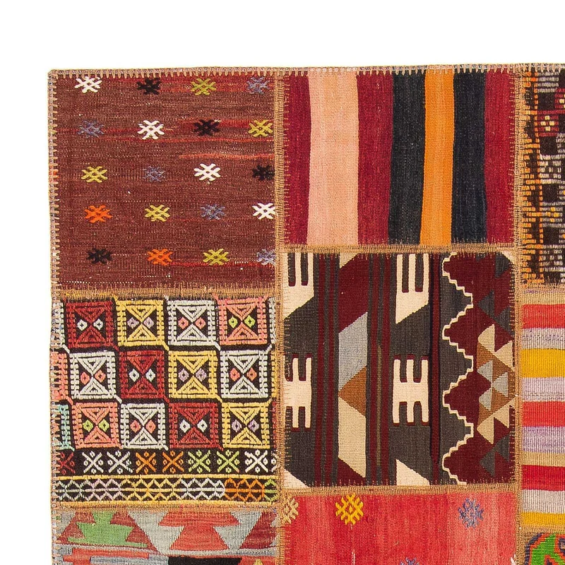 Patchwork Teppich 169 x 236 cm - mehrfarbig